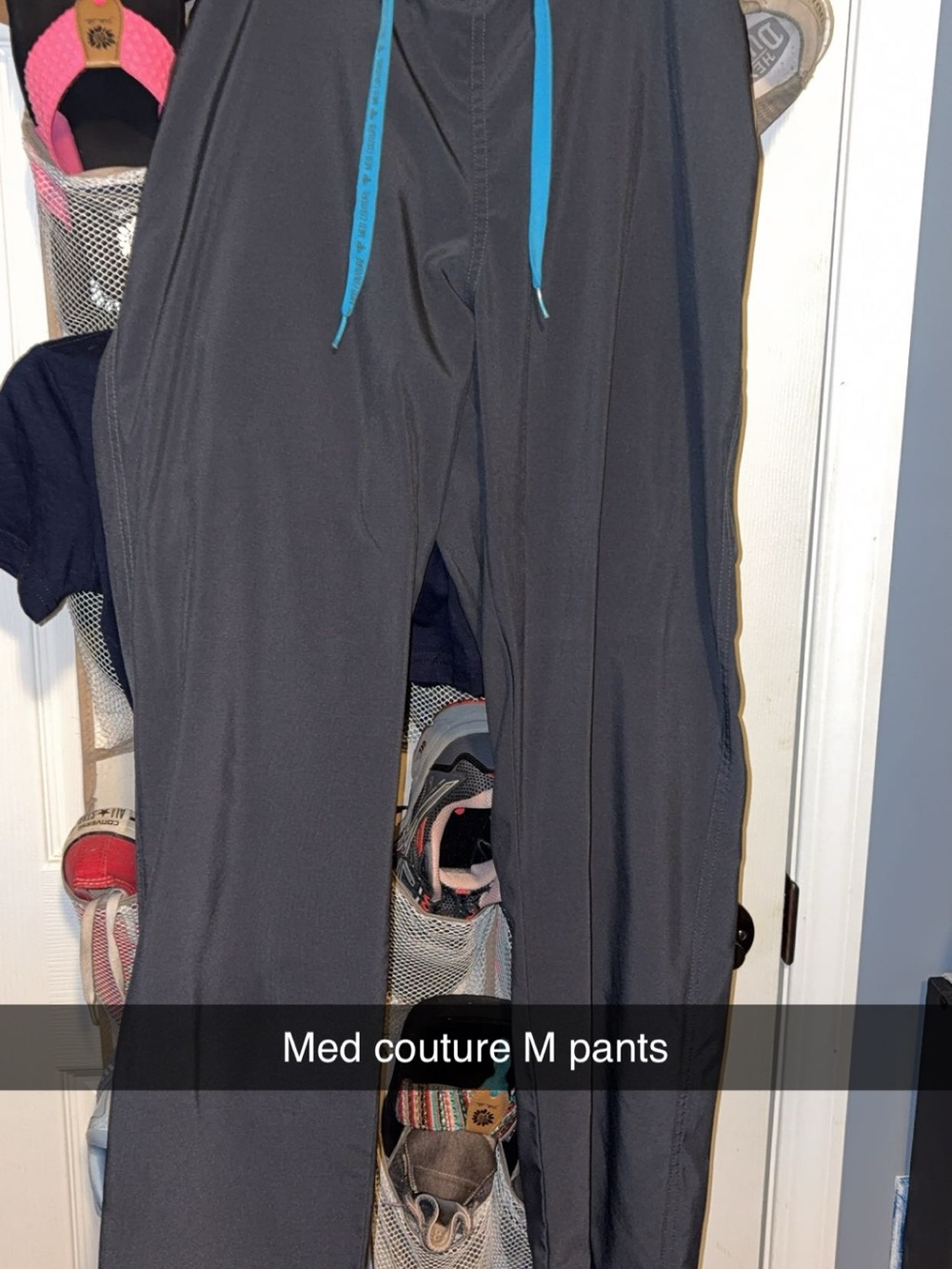Med Couture Women's grey pants